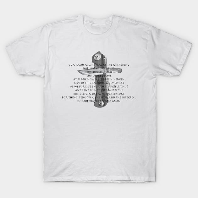 The Knifehaterz Prayer T-Shirt by knifehaterz